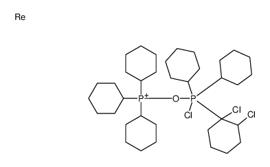 [chloro-dicyclohexyl-(1,2-dichlorocyclohexyl)-λ5-phosphanyl]oxy-tricyclohexylphosphanium,rhenium结构式