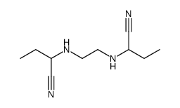 2,2'-(1,2-ethanediyl-dimino)bis-butane nitrile Structure