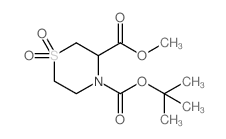 4-tert-butyl 3-methyl thiomorpholine-3,4-dicarboxylate 1,1-dioxide Structure