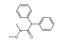 N-METHOXY-N-METHYL-2,2-DIPHENYL-ACETAMIDE结构式