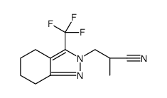 2H-Indazole-2-propanenitrile, 4,5,6,7-tetrahydro-α-methyl-3-(trifluoromethyl)结构式