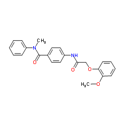 4-{[(2-Methoxyphenoxy)acetyl]amino}-N-methyl-N-phenylbenzamide Structure