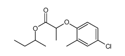 1-methylpropyl 2-(4-chloro-2-methylphenoxy)propionate Structure