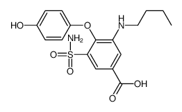 3-(butylamino)-4-(4-hydroxyphenoxy)-5-sulfamoylbenzoic acid结构式