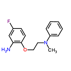 5-Fluoro-2-{2-[methyl(phenyl)amino]ethoxy}aniline结构式