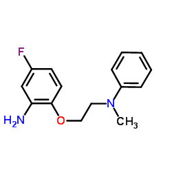 5-Fluoro-2-{2-[methyl(phenyl)amino]ethoxy}aniline Structure