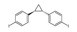 (+/-)-trans-1,2-di(p-iodophenyl)cyclopropane Structure