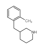 3-(2-甲基苄基)哌啶结构式