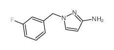 1-[(3-fluorophenyl)methyl]pyrazol-3-amine structure