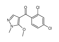 (2,4-dichlorophenyl)-(5-methoxy-1-methylpyrazol-4-yl)methanone Structure