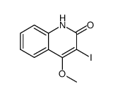 3-Iodo-4-methoxy-2(1H)-quinolinone结构式