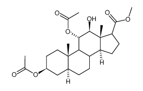 3β,11α-Bis(acetyloxy)-12β-hydroxy-5α-androstane-17β-carboxylic acid methyl ester picture