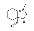 1-methyl-3-methylene-3,3a,4,5,6,7-hexahydro-2H-indene-3a-carbaldehyde Structure