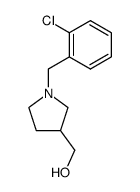 [1-(2-chloro-benzyl)-pyrrolidin-3-yl]-methanol结构式