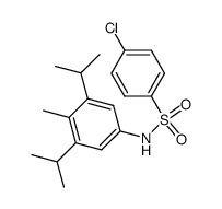 4-Chlor-benzolsulfonsaeure-(1)-<4-methyl-3,5-diisopropyl-anilid> Structure