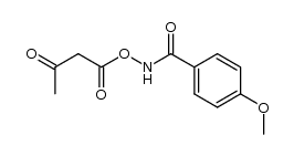 N-acetoacetyloxy-4-methoxybenzamide Structure