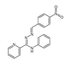 N1-(p-Nitro-benzyliden)-N3-phenyl-picolinsaeure-amidrazon结构式