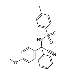 2-(4-methoxyphenyl)-2-phenyl-2-(tosylamino)acetonitrile结构式