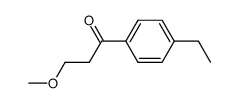 1-(4-ethyl-phenyl)-3-methoxy-propan-1-one Structure