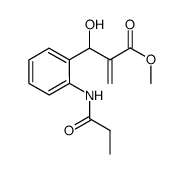 methyl 3-hydroxy-2-methylene-3-[2-(propanoylamino)phenyl]propanoate结构式