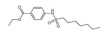 Aethyl-4-heptansulfonamidobenzoat结构式