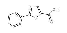 1-(2-苯基-1,3-噻唑-5-基)-1-乙酮结构式