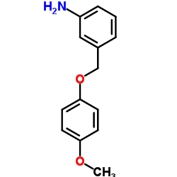 3-(4-methoxyphenoxymethyl)aniline Structure