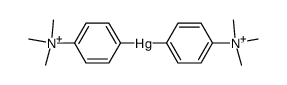 bis-(4-trimethylammonio-phenyl)-mercury Structure