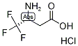 (3R)-3-Amino-4,4,4-trifluorobutanoic acid hydrochloride结构式