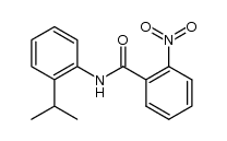 N-(2-isopropylphenyl)-2-nitrobenzamide结构式
