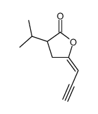 2(3H)-Furanone,dihydro-3-(1-methylethyl)-5-(2-propynylidene)-,(E)-(9CI) structure