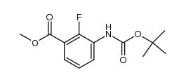 methyl 3-(tert-butoxycarbonylamino)-2-fluorobenzoate structure