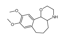 Benzo(6,7)cyclohept(1,2-b)(1,4)oxazine, 2,3,4,4a,5,6,7,11b-octahydro-9 ,10-dimethoxy-, (E)-结构式