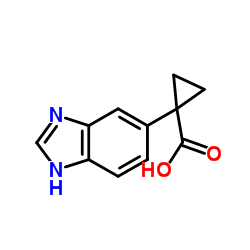 1-(1H-Benzimidazol-5-yl)cyclopropanecarboxylic acid structure