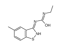 1-ethyl-3-(5-methyl-1,2-benzothiazol-3-yl)urea结构式