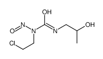 1-nitroso-1-(2-chloroethyl)-3-(2-hydroxypropyl)urea Structure