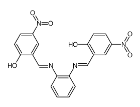 N,N'-(o-phenylene)bis(5-nitrosalicylideneimine) Structure