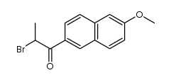 S(+)-2-bromo-1-(6-methoxy-2-naphthyl)-propan-1-one Structure