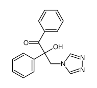 2-hydroxy-1,2-diphenyl-3-(1,2,4-triazol-4-yl)propan-1-one结构式