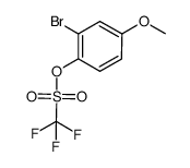 2-bromo-4-methoxyphenyl trifluoromethanesulfonate结构式