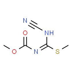 Carbamic acid,[(cyanoamino)(methylthio)methylene]-,methyl ester (9CI)结构式