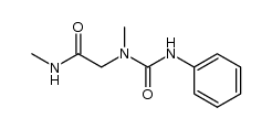N-methyl-2-(1-methyl-3-phenylureido)acetamide结构式