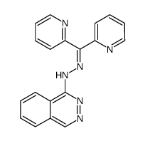 di-(2-pyridyl)methene-(1-phthalazinyl)hydrazone结构式