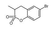 6-bromo-3-methyl-3,4-dihydro-1,2λ6-benzoxathiine 2,2-dioxide结构式