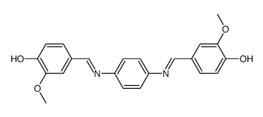 N,N'-bis(3-methoxy-4-hydroxybenzylidene)-1,4-phenylenediamine结构式