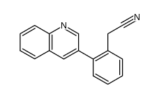 2-(3-quinolyl)phenylacetonitrile结构式