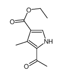 ethyl 5-acetyl-4-methyl-1H-pyrrole-3-carboxylate结构式