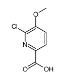 6-Chloro-5-methoxypicolinic acid Structure