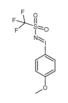 [N-(trifluoromethanesulfonyl)imino](4-methoxyphenyl)-λ3-iodane Structure