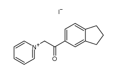 1-(2-indan-5-yl-2-oxo-ethyl)-pyridinium, iodide Structure